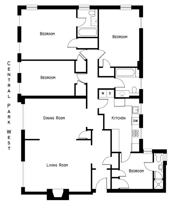 4BR at 370 Central Park West